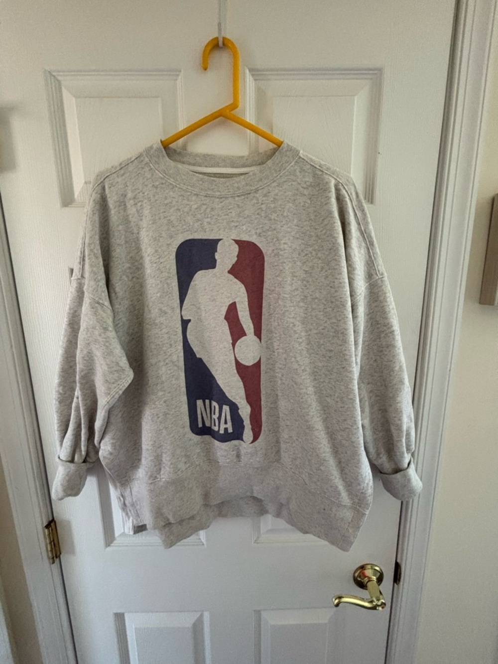 Abercrombie NBA Gray Logo Crewneck Sweatshirt
